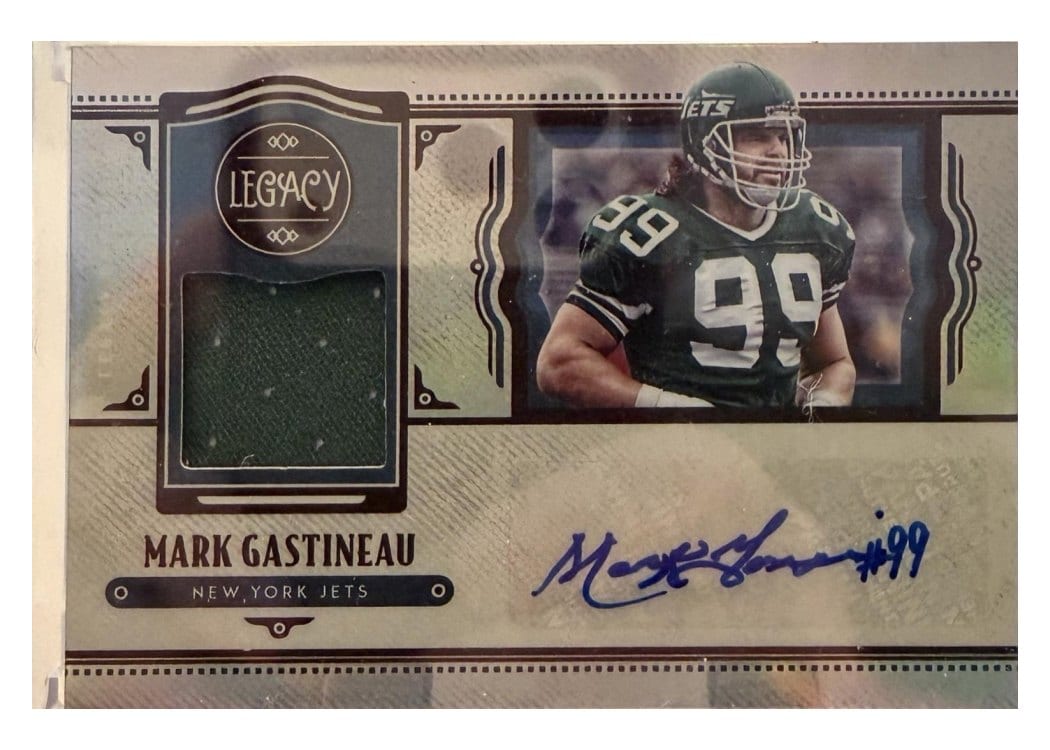 2021 Panini Legacy Legacy Patch Autographs Mark Gastineau #LPA-MG