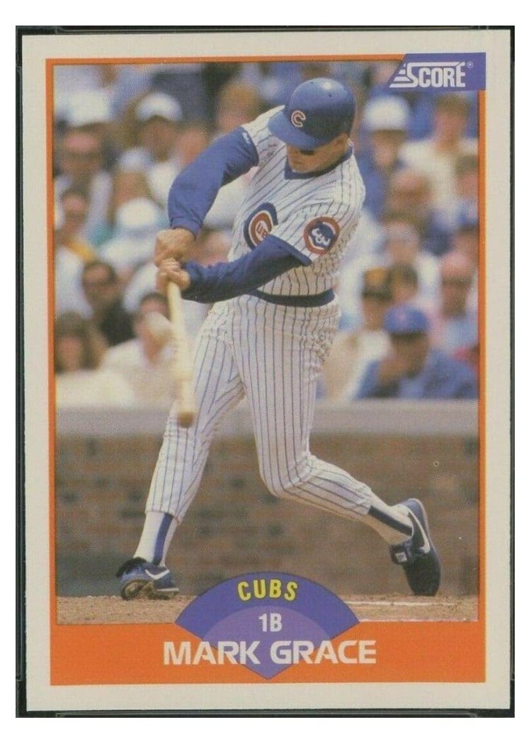 1989 Score Mark Grace #362 card