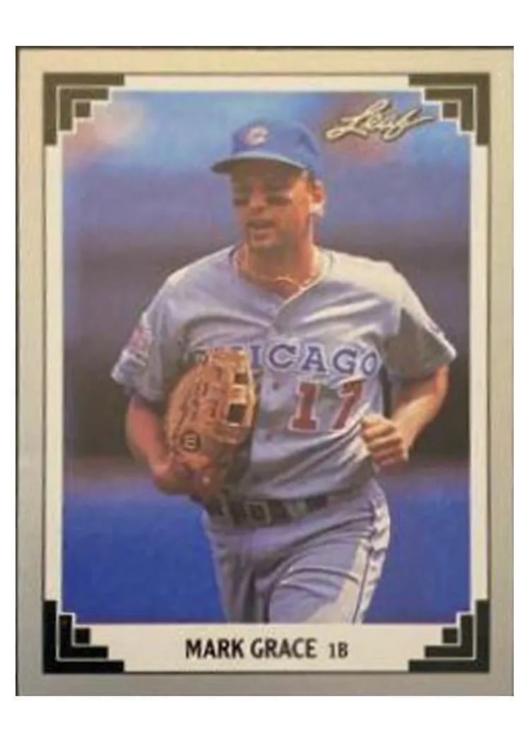 1991 Leaf Mark Grace #170 card
