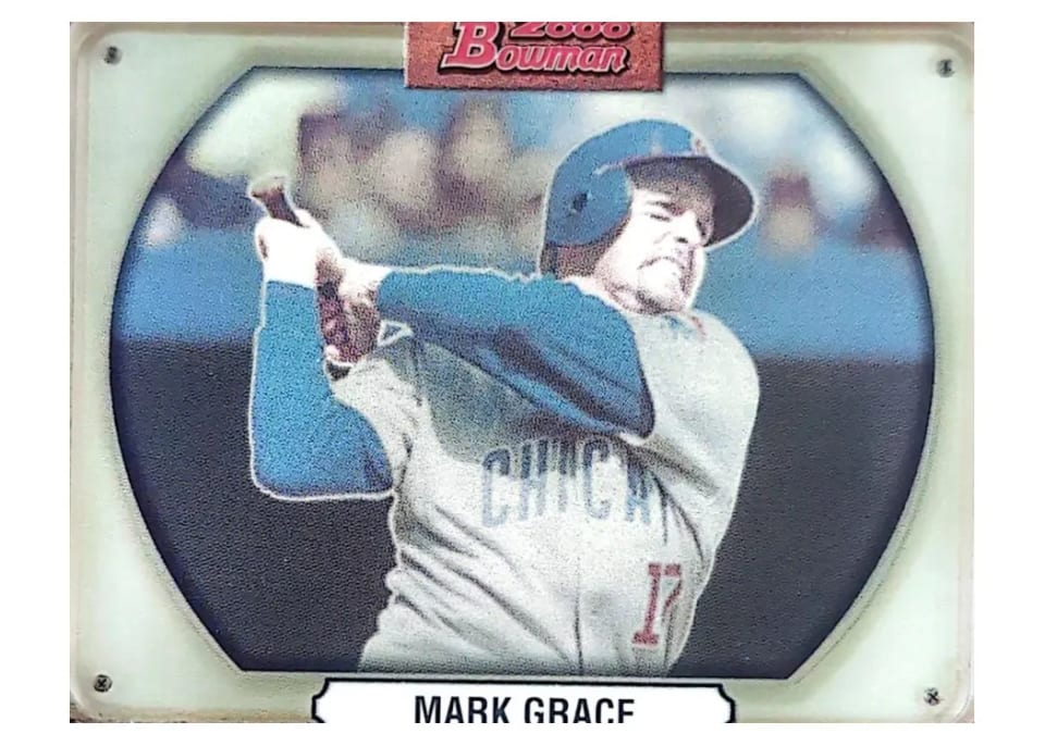 2000 Bowman Mark Grace #20 card