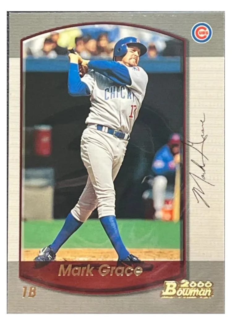 2000 Bowman Mark Grace #20 card