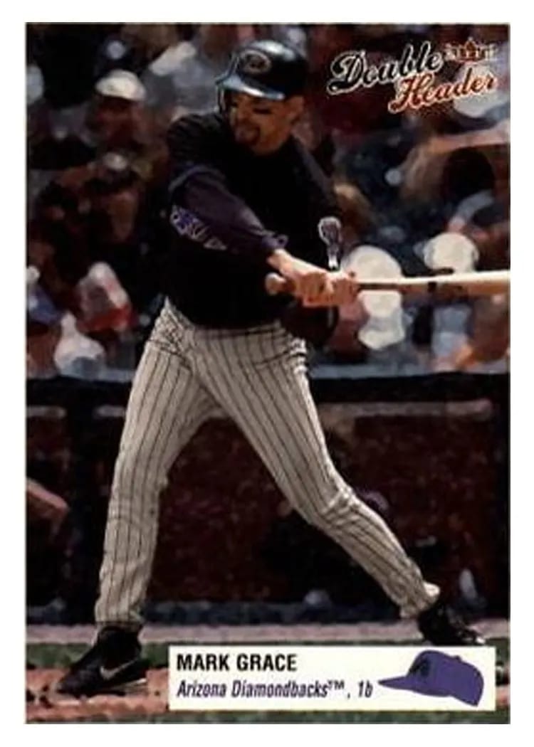 2003 Fleer Double Header Mark Grace #93 card