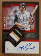 2025 Topps Update Autograph Patch Mark Grace #TFAP2-MG card