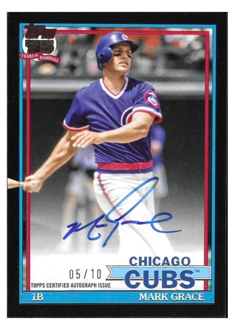 2026 Topps 1991 Topps Autographs Mark Grace #91A-MG card