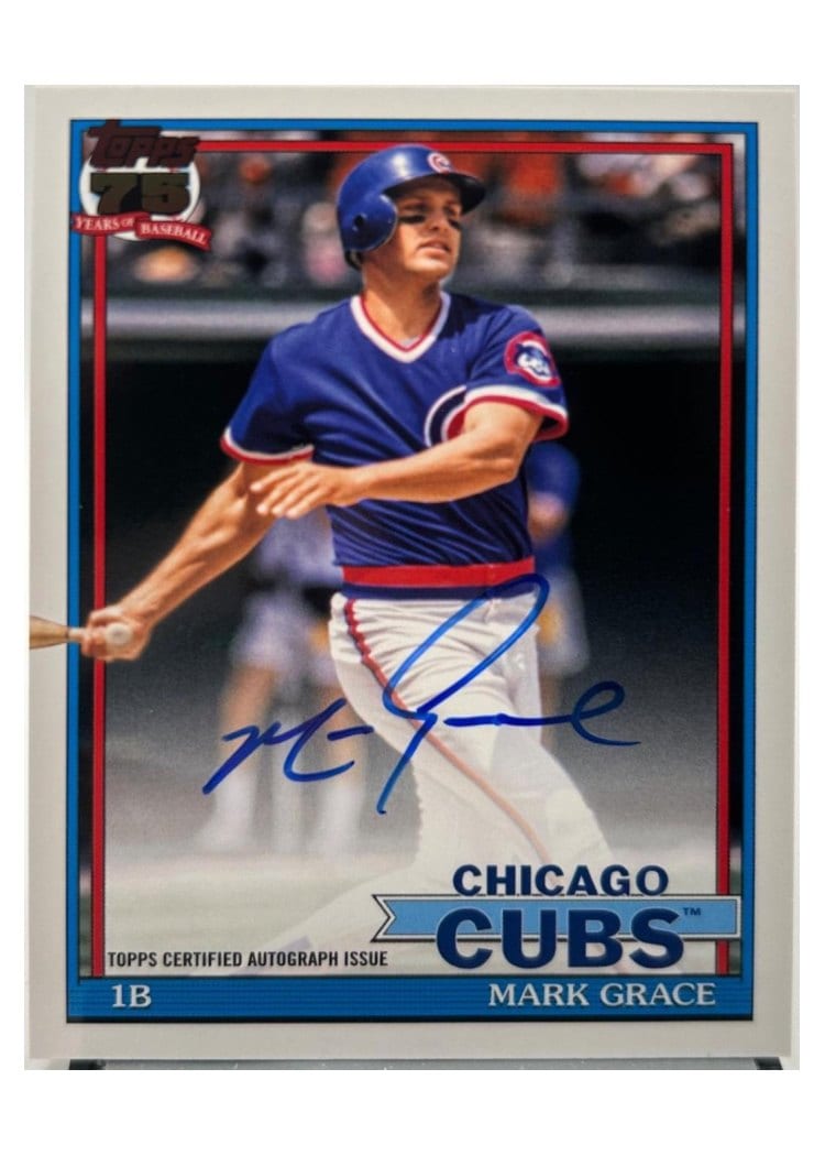 2026 Topps 1991 Topps Autographs Mark Grace #91A-MG card
