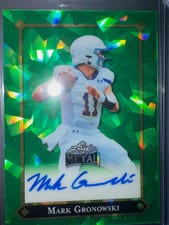 2025 Leaf Metal 92 Autographs Mark Gronowski #92L-MG1 card