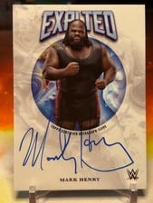 2025 Topps Exalted WWE Wrestling Exalted Autographs Mark Henry #EXT-MAR card