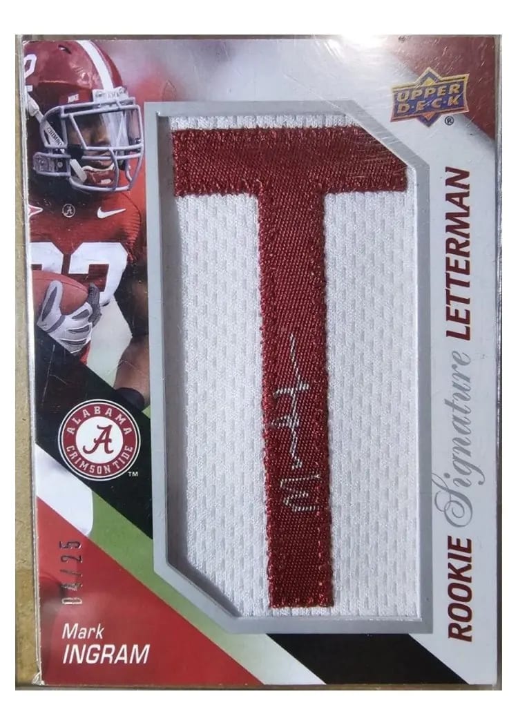 2011 Upper Deck Rookie Letterman Autograph Mark Ingram #RSL-MI card