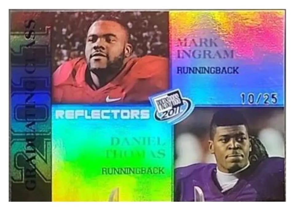 2011 Press Pass Mark Ingram, Daniel Thomas #96 card