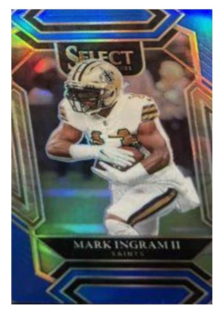 2021 Panini Select Base Set Mark Ingram II Blue #215 card
