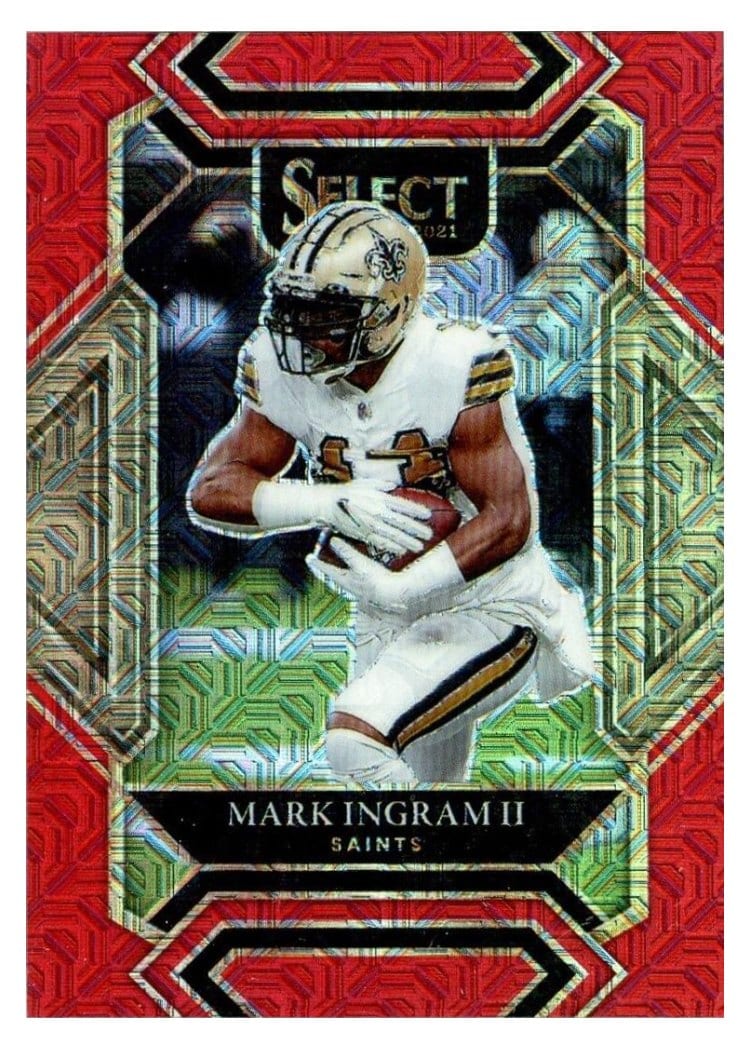 2021 Panini Select Base Set Mark Ingram II Red #215 card