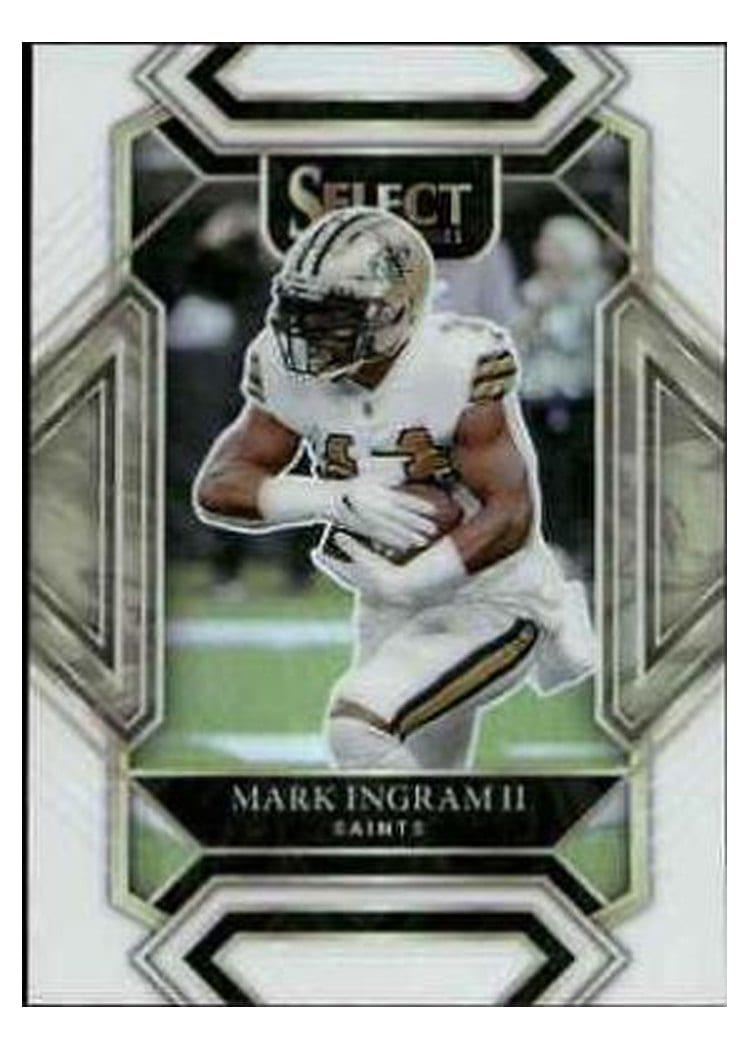 2021 Panini Select Base Set Mark Ingram II White #215 card