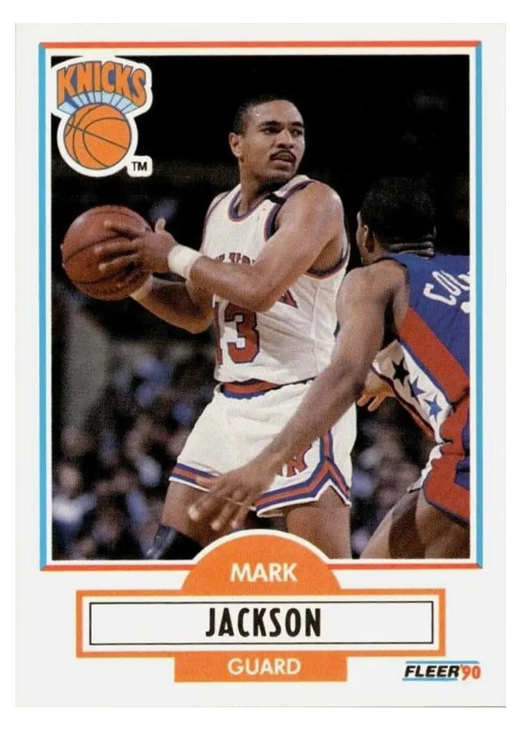 1990 Fleer Mark Jackson #126 card