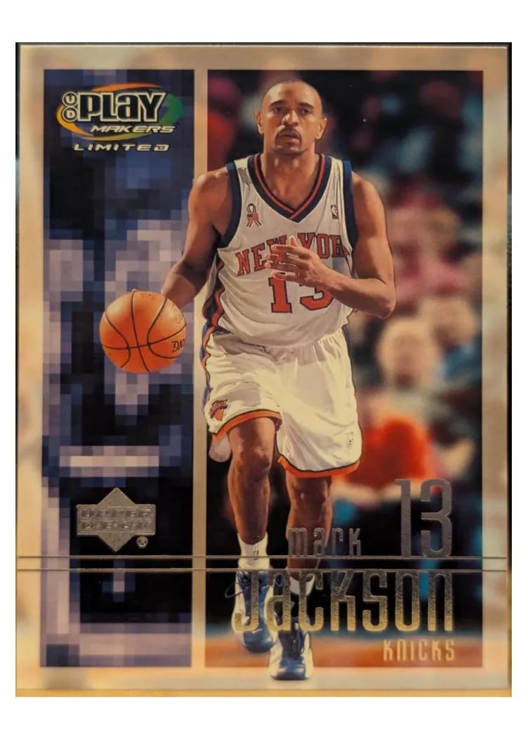 2001 Upper Deck Playmakers Mark Jackson #65 card