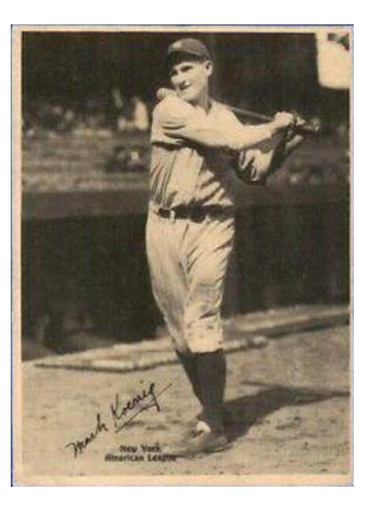 1929 R316 Kashin Publications Mark Koenig card