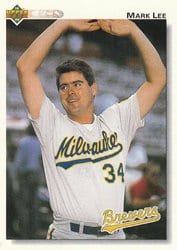 1992 Upper Deck Base Set Mark Lee #507 card