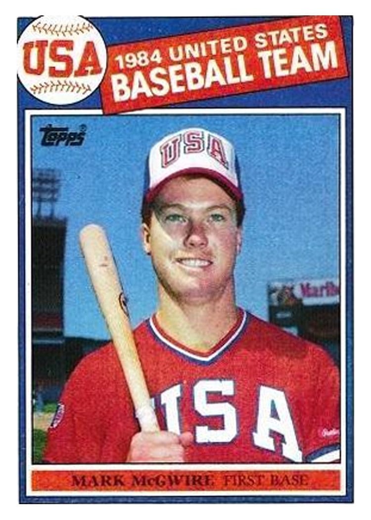 1985 Topps Mark McGwire #401 card