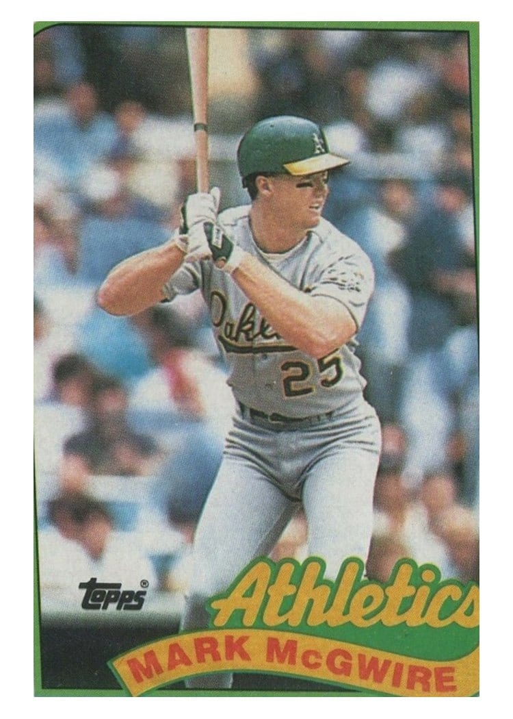 1989 Topps Base Set Mark McGwire #70 card