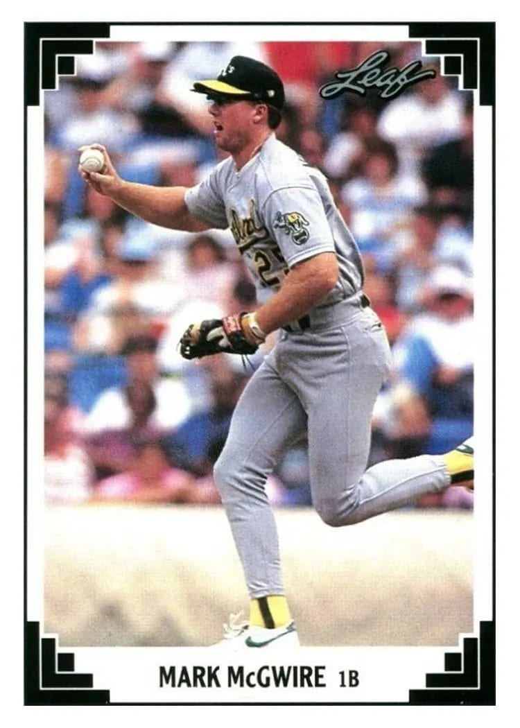 1991 Leaf Mark McGwire #487 card