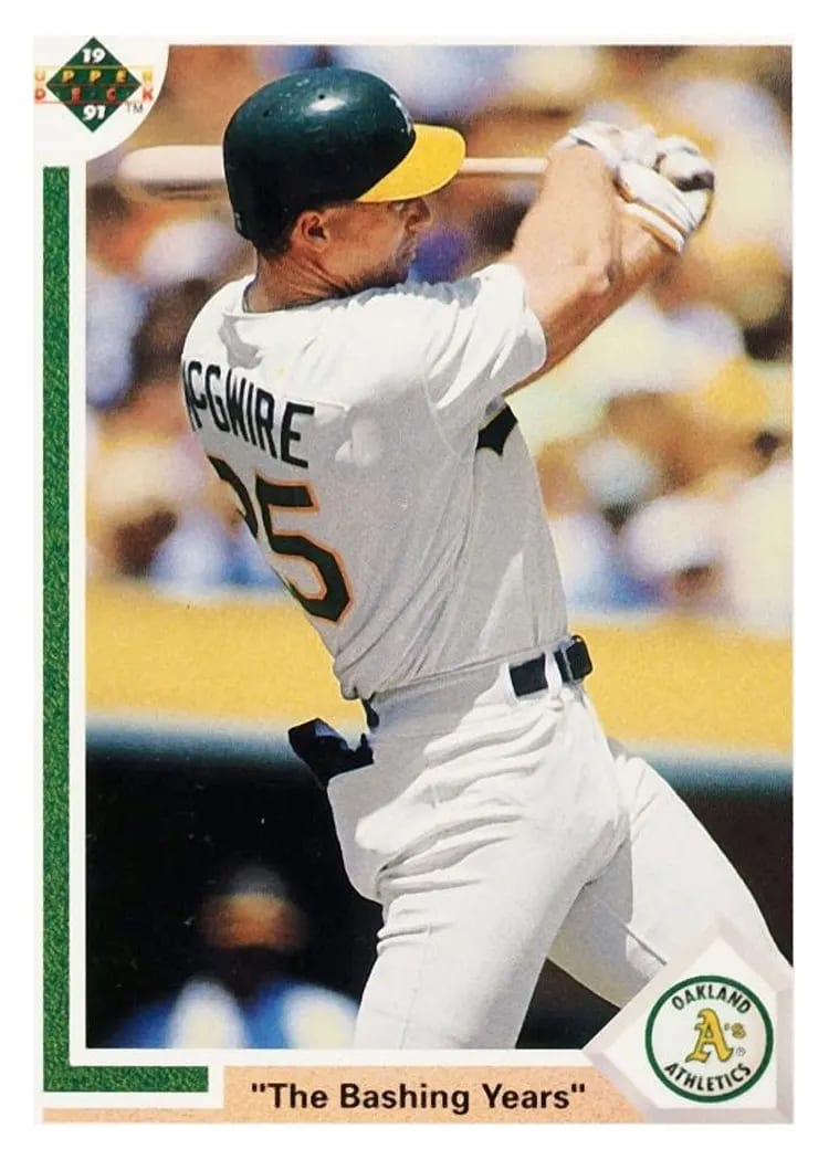1991 Upper Deck Mark McGwire #656 card
