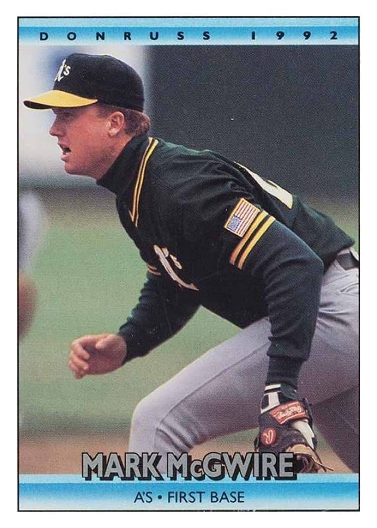 1992 Donruss Base Set Mark McGwire #348 card