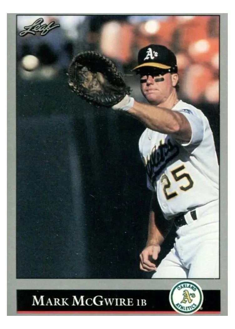 1992 Leaf Mark McGwire #16 card