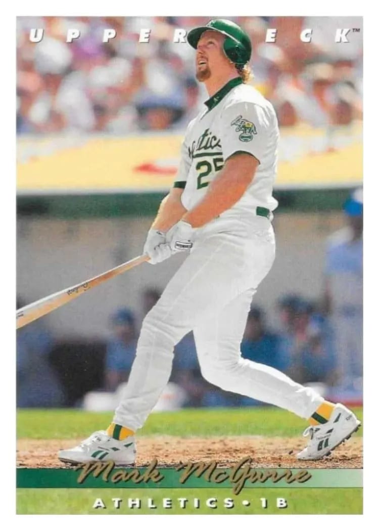 1993 Upper Deck Base Set Mark McGwire #566 card
