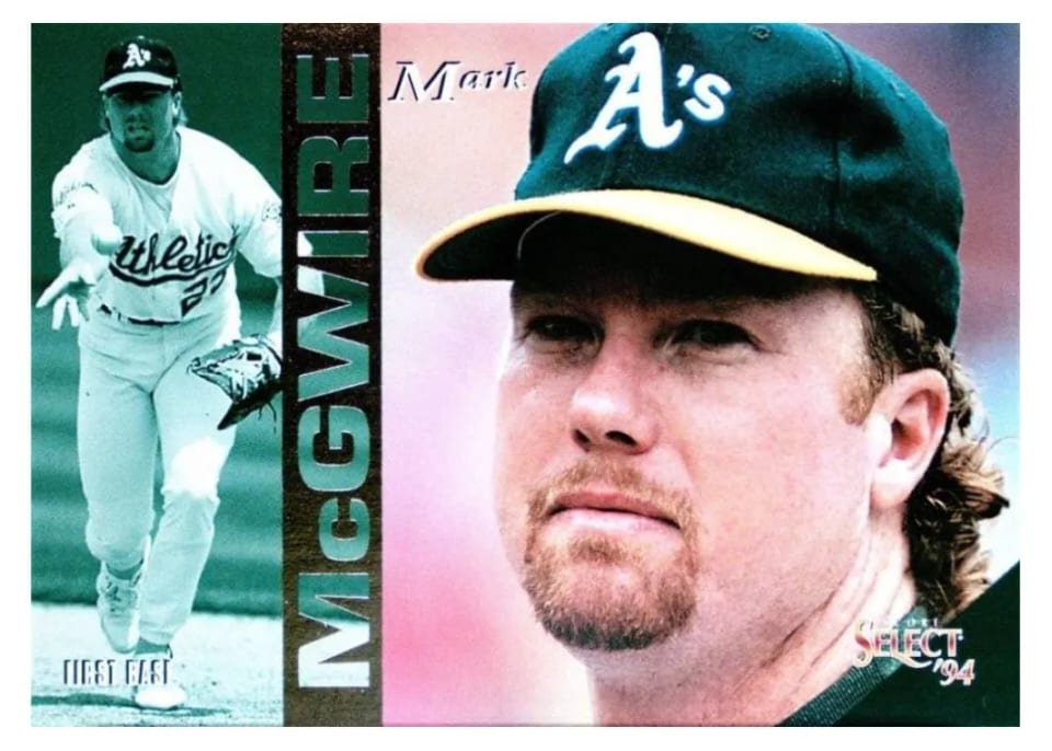 1994 Select Mark McGwire #57 card