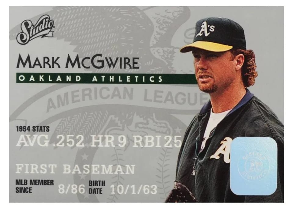 Mark McGwire, 1995 Studio
