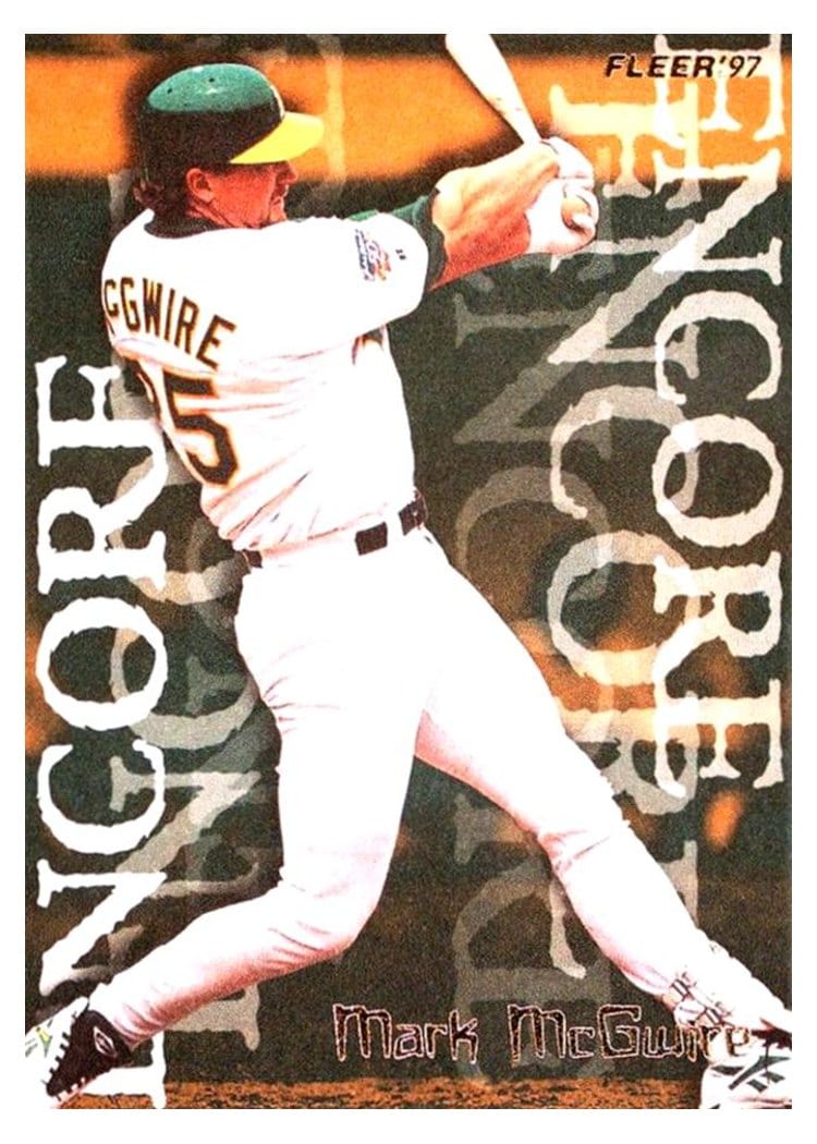 1997 Fleer Base Set Mark McGwire #708 card