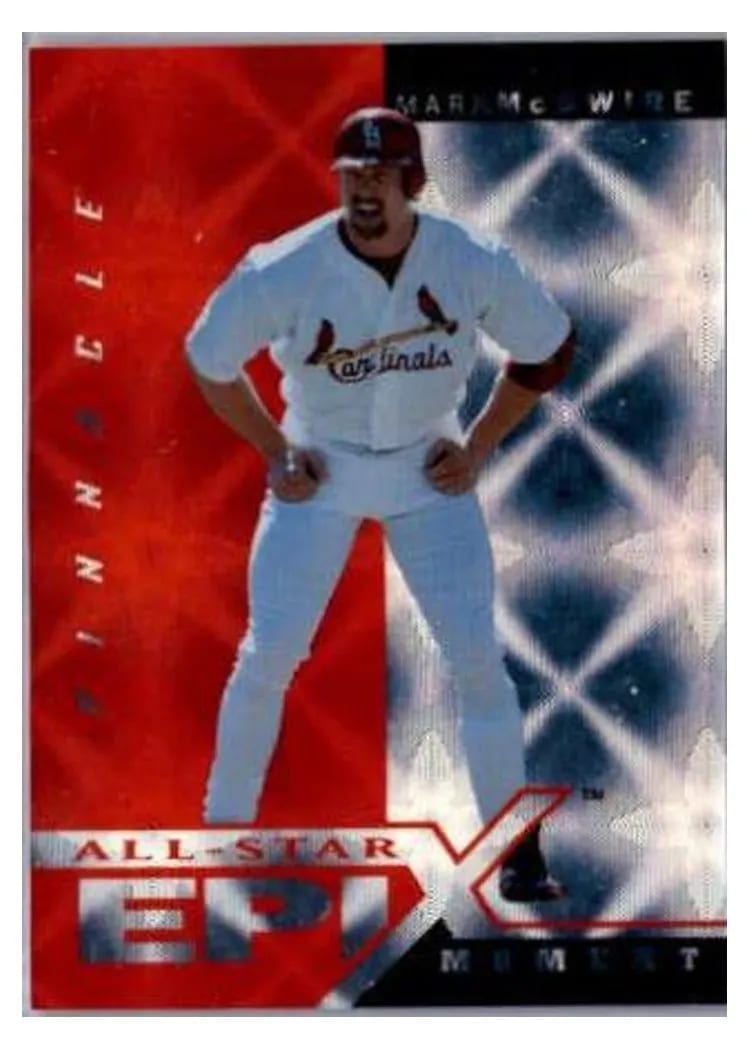 1998 Pinnacle Epix Mark McGwire #E18 card