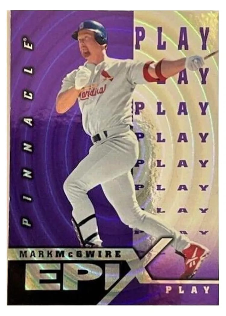 1998 Pinnacle Epix Mark McGwire #E18 card