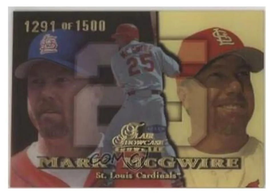1999 Flair Showcase Mark McGwire #1 card