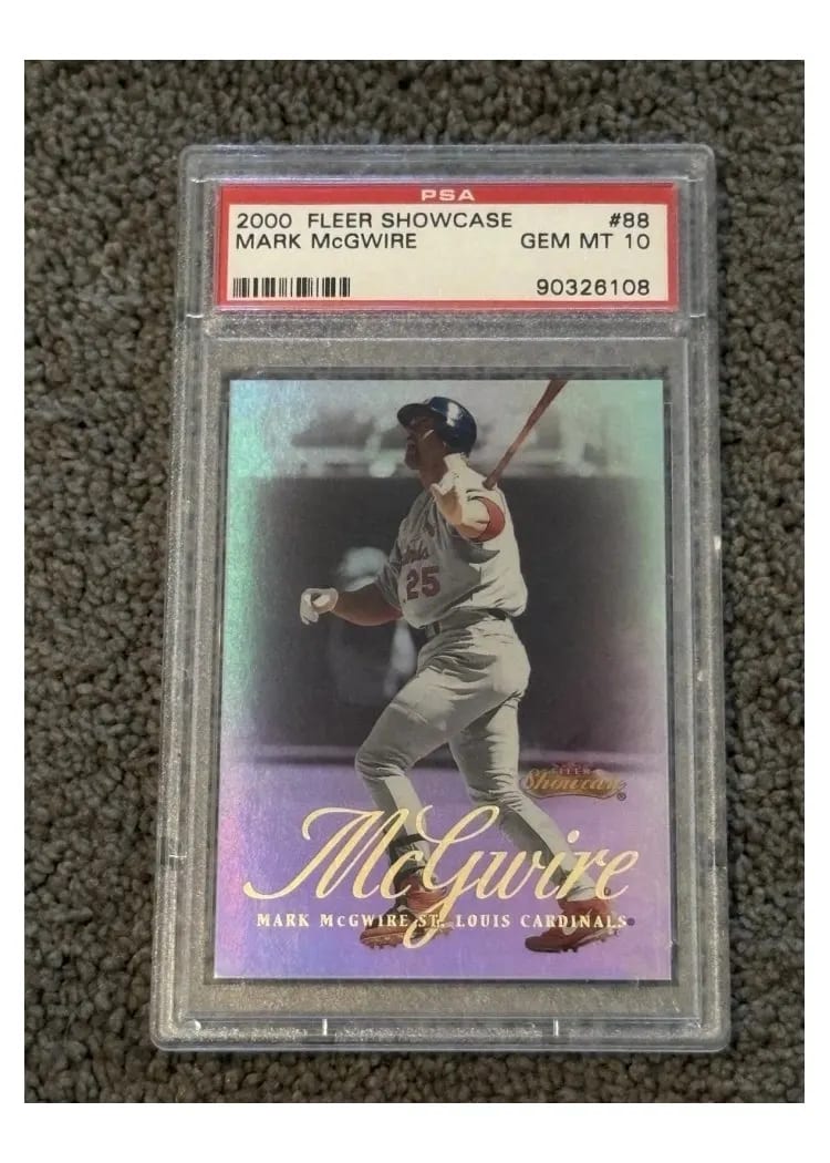 2000 Fleer Showcase Mark McGwire #88 card