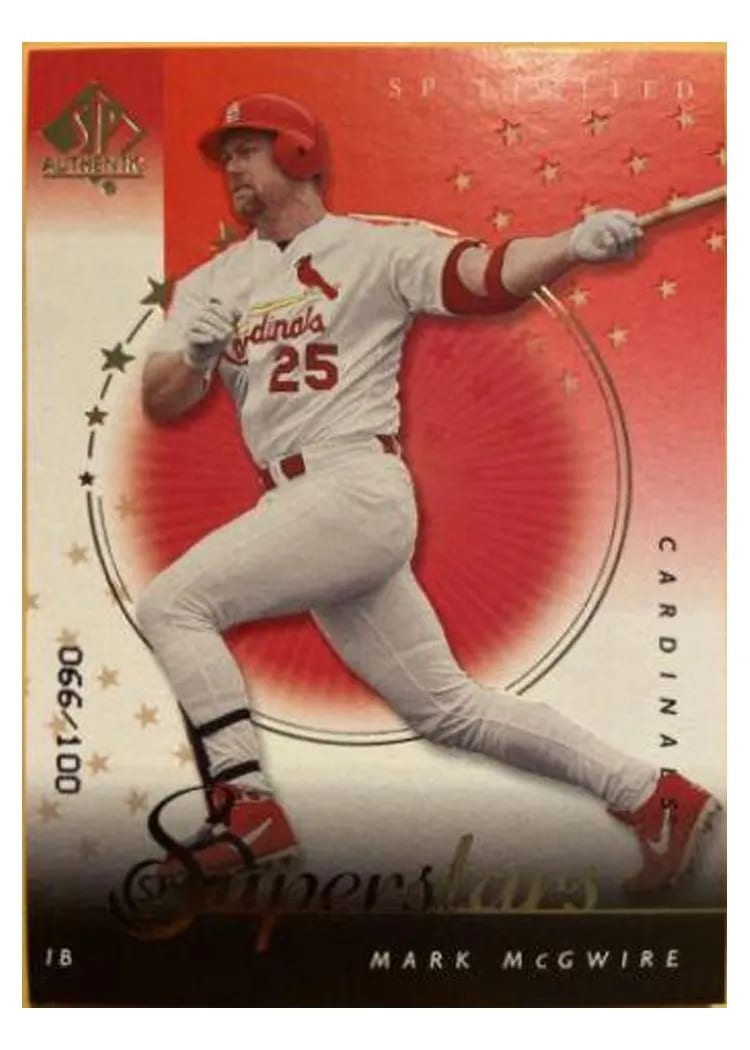 2000 SP Authentic Mark McGwire #92 card