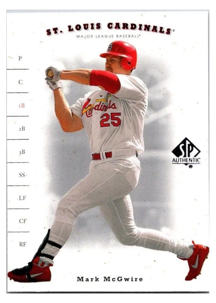 2001 SP Authentic Mark McGwire #137 card