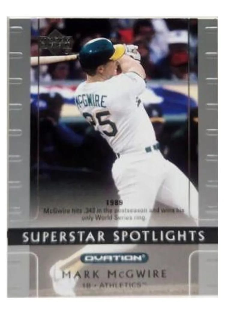 2002 Upper Deck Ovation Mark McGwire #116 card