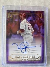 2023 Topps Definitive Collection Defining Images Autographs Mark McGwire #DIA-MM card