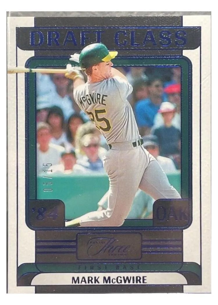 2024 Panini Three and Two Draft Class Mark McGwire #20 card