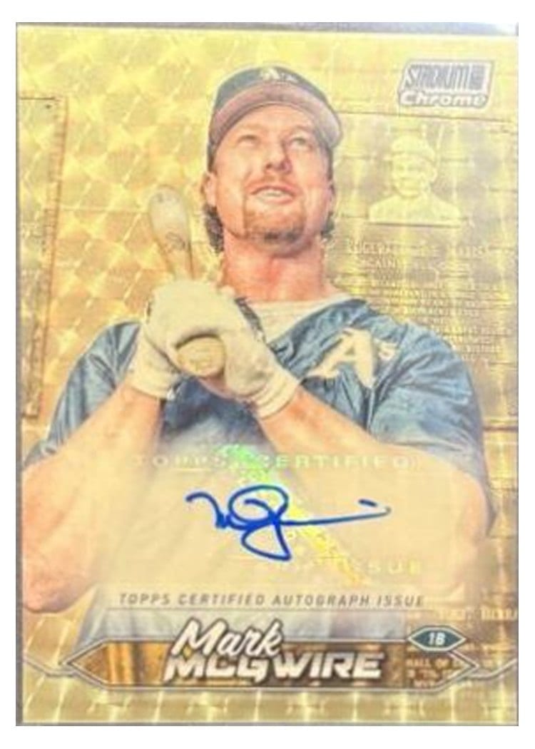 2024 Stadium Club Chrome Autographs Mark McGwire #SCCA-MM card