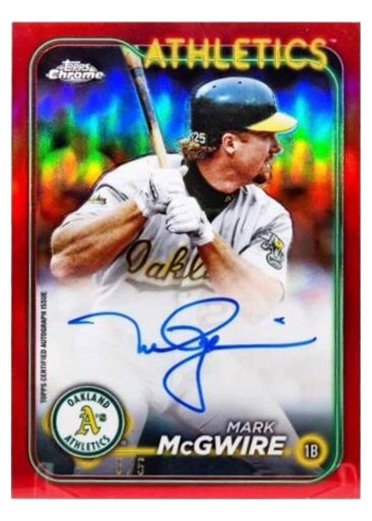 2024 Topps Chrome Chrome Legend Autographs Mark McGwire #CLA-MM card