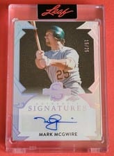 2025 Leaf Spectacular Baseball Spectacular Signatures Mark McGwire #S-MM1
