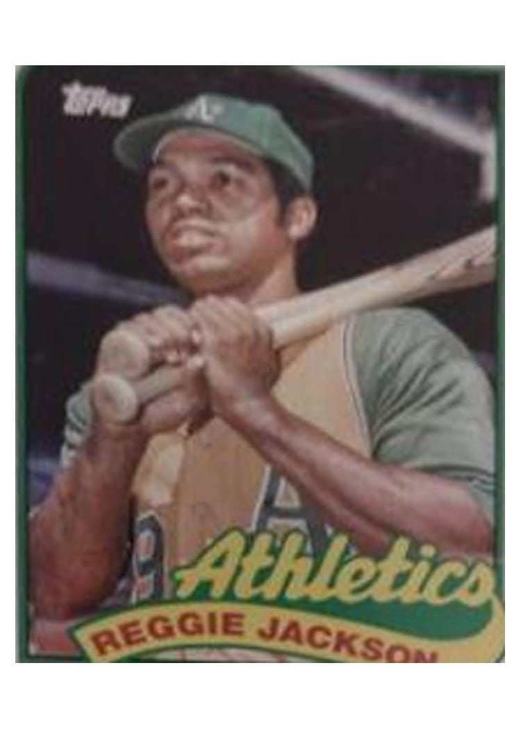 2023 Topps Archives 1989 Doubleheaders Mark McGwire / Reggie Jackson #89DH-23 card