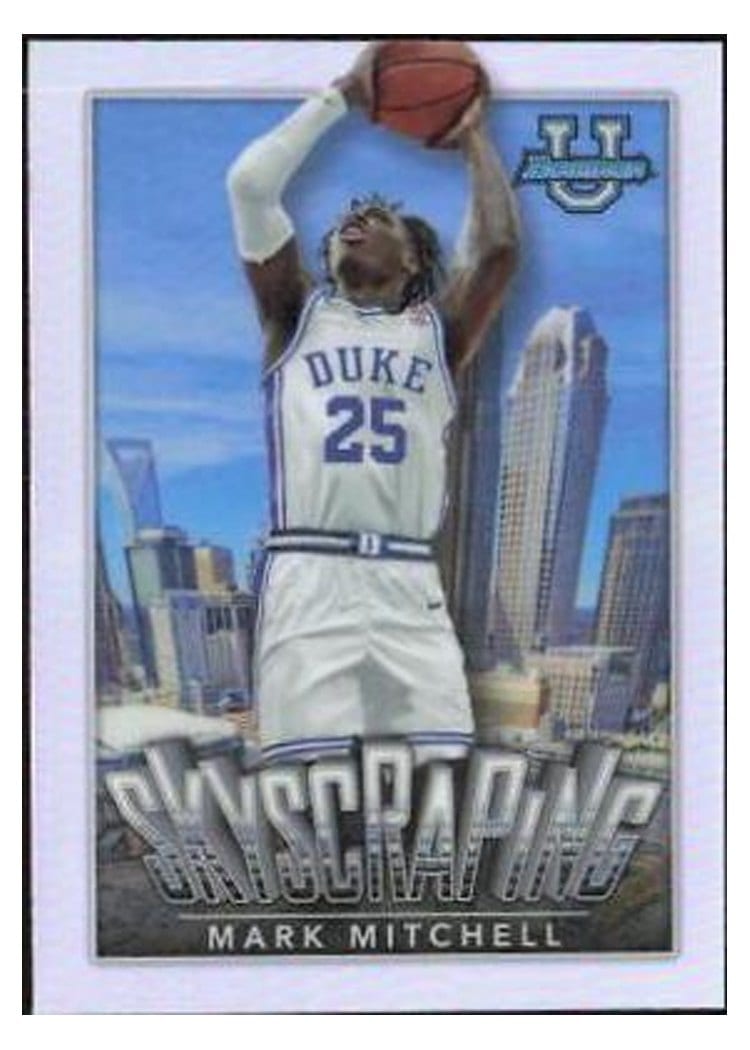 2022-23 Bowman University Chrome Skyscraping Mark Mitchell #S-6 card