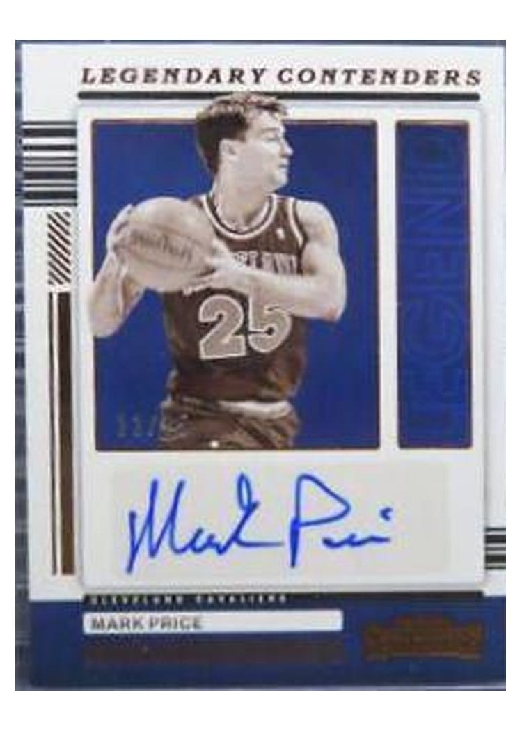 2021 Panini Contenders Legendary Autographs Mark Price #LC-MPC card