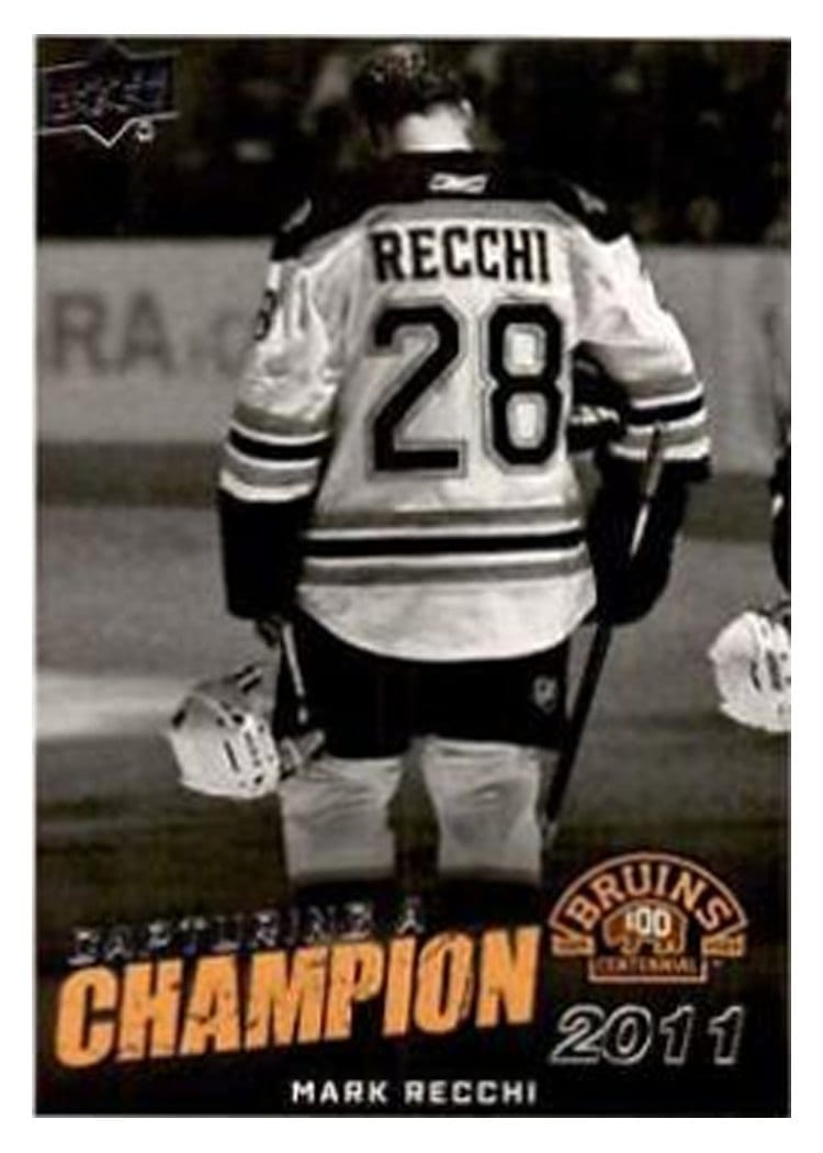 2023-24 Upper Deck Boston Bruins Centennial Capturing a Champion Mark Recchi #CC-7 card