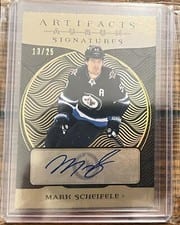 2022-23 Upper Deck Artifacts Aurum Signatures Mark Scheifele #AS-MS card