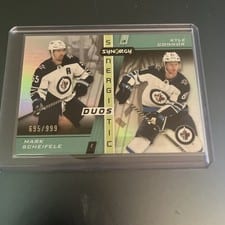 2021-22 Upper Deck Synergy Synergistic Duos Mark Scheifele/Kyle Connor #SD-7 card