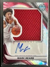 2024-25 Bowman's Best University Prospect Dual Relic Autographs Mark Sears #PDRA-MS card