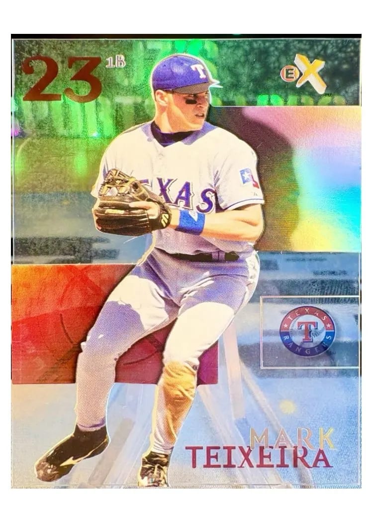 2003 Fleer E-X Mark Teixeira #70 card